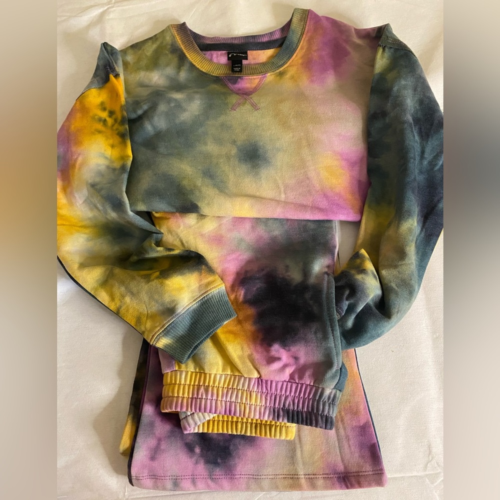 Arts Class Multicolor Pants & Sweater Set/Size L 10/12Y.